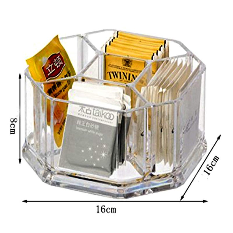 Yakri Acrylic Tea Bags Holder Coffee Sugar Bag Case Guest Room Organizer Storage Boxes-5 Department for Kitchen,Home YTBH-002 - Image 2